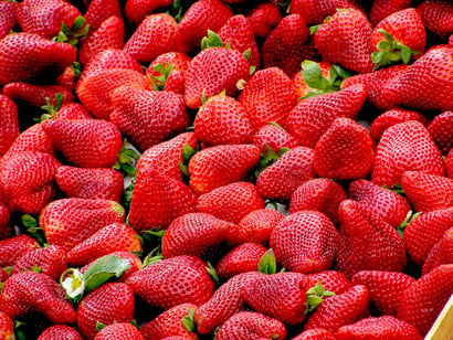 Pile of Fresh Strawberries